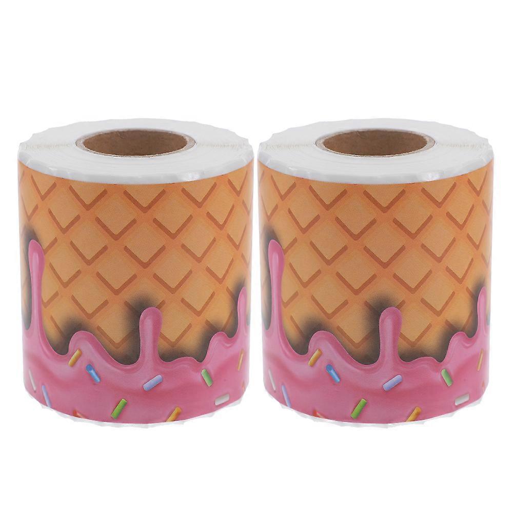 Paper Bulletin Board Decor Ice Cream Bulletin Board Borders Removable 20Mx7cmx0.1cm Diy Enthusiasts 2 Rolls