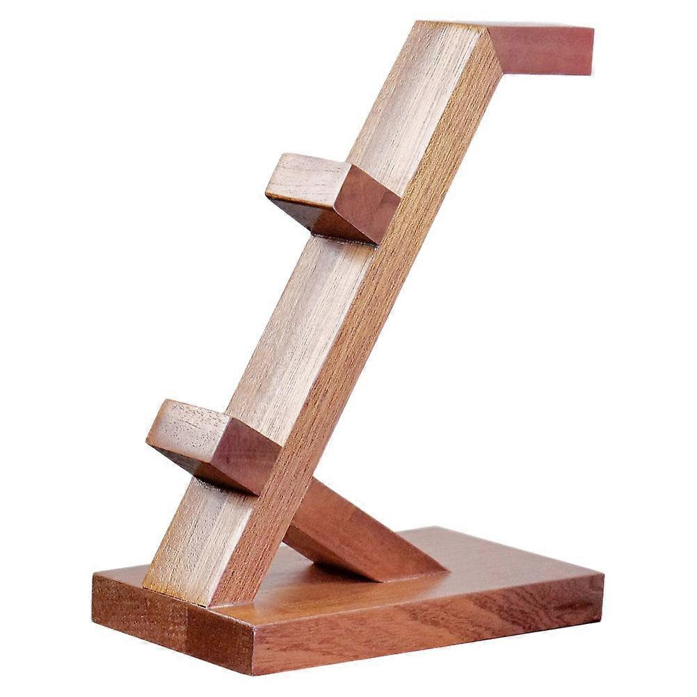 Headset Stand Gaming Controller Support Home Use Rectangular Shape Wood Material 1Set