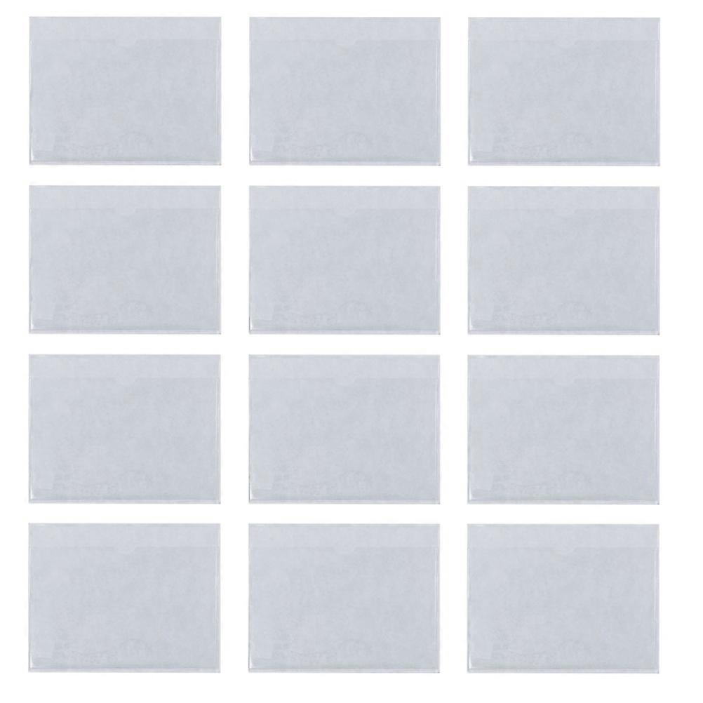 30pcs Self Adhesive Plastic Card Sleeves, Top Opening Index Holders for Home, Office, School, and Travel – Transparent Design for Easy Organization
