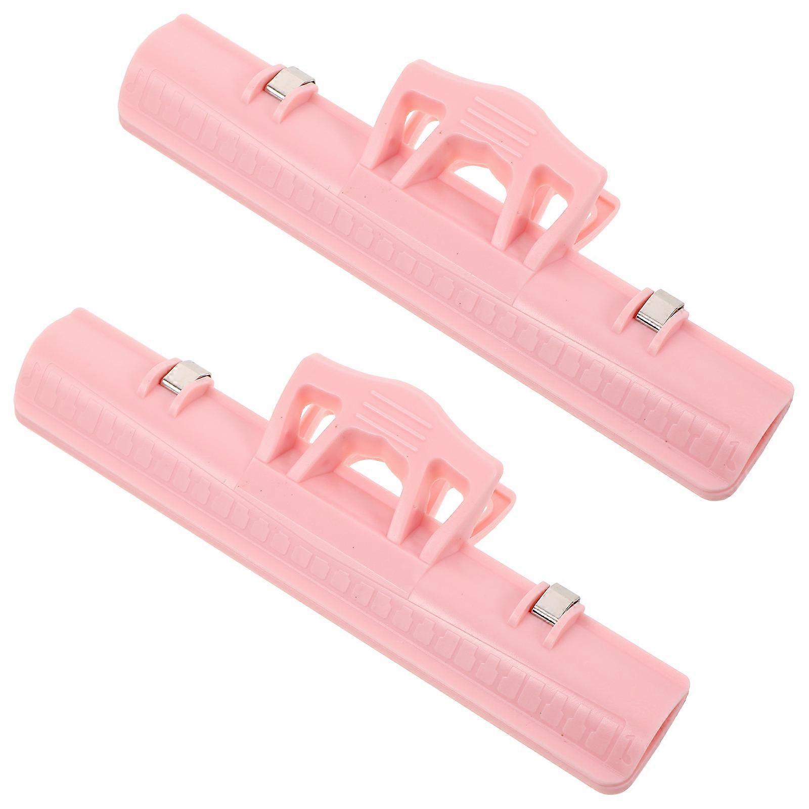 Flute Music Clip Creative Large Plastic Document Holder For Sheet Music Practice Rectangular Pink 2Pack