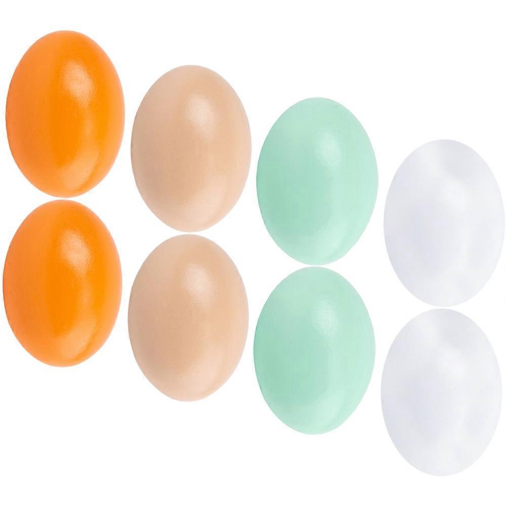 Paintable Eggs Unfinished Wood Easter Eggs Diy Projects 8Pcs