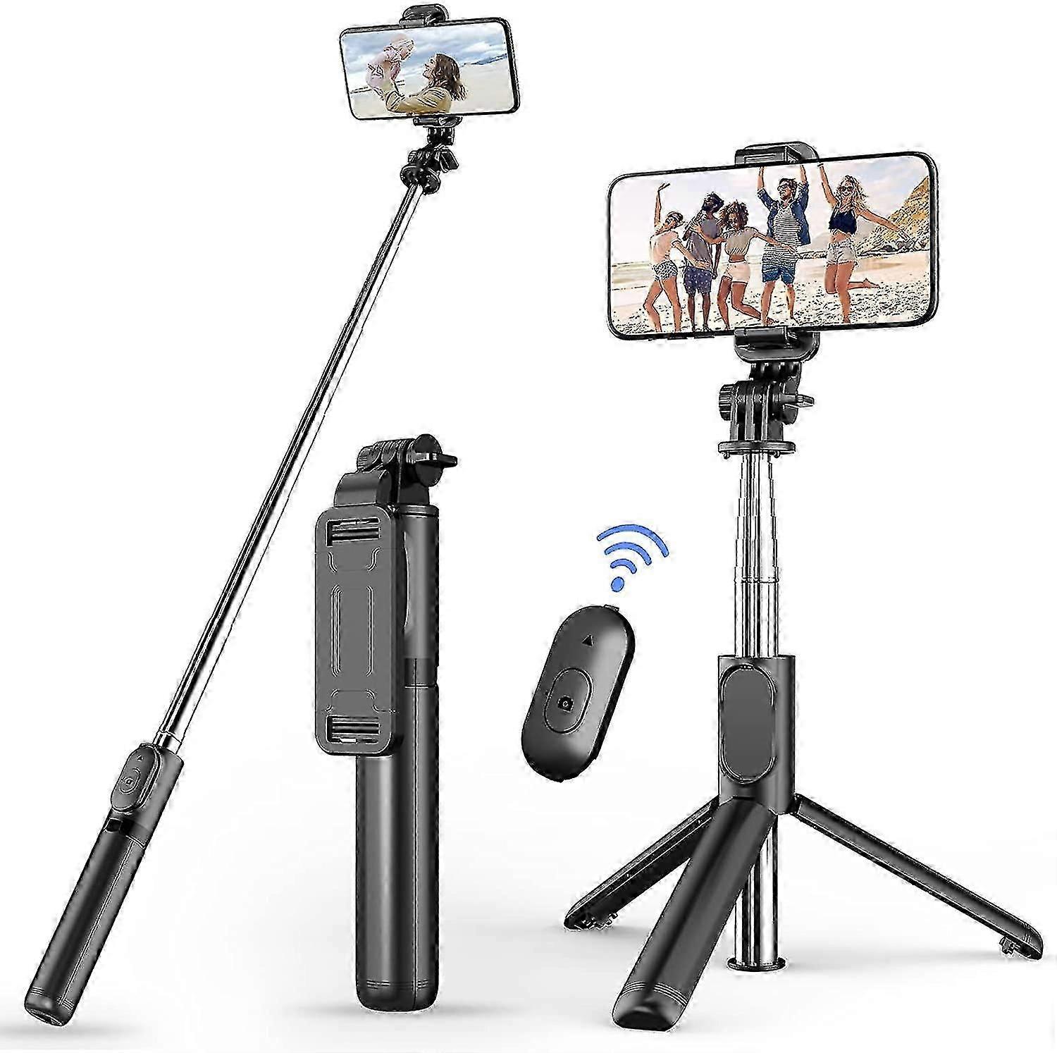 Selfie Stick Tripod With Detachable Wireless Remote