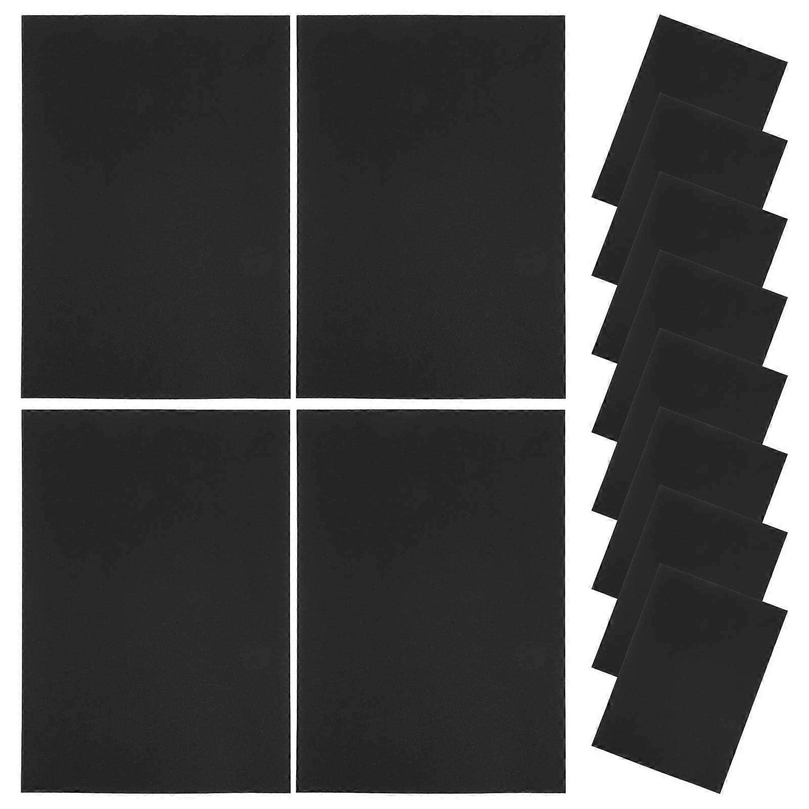 50pcs Black Cardstock Thick Construction Paper for DIY Crafts, Scrapbooking, Card Making – Clean Cuts, No Core, Versatile Use