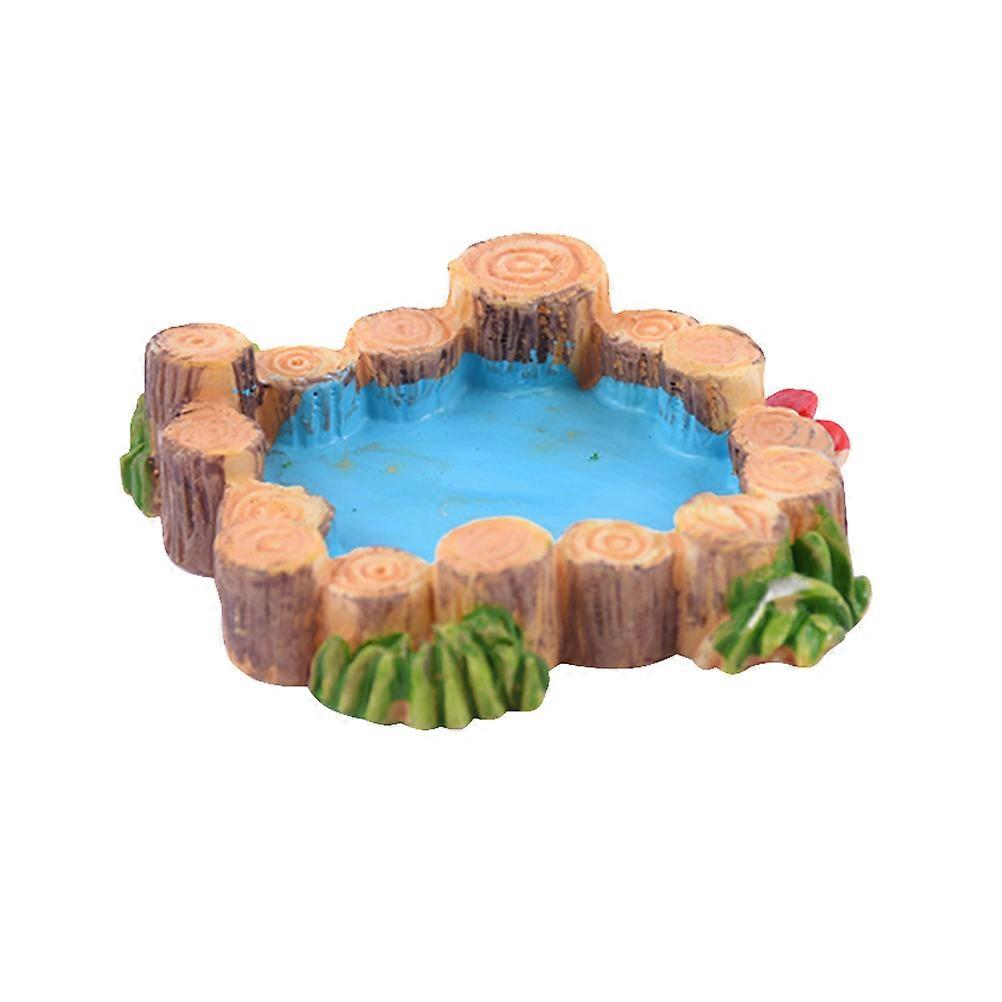 Sandbox Ornament Miniature Landscape Adornments Micro Garden Terrarium Decorative Square 4Pcs