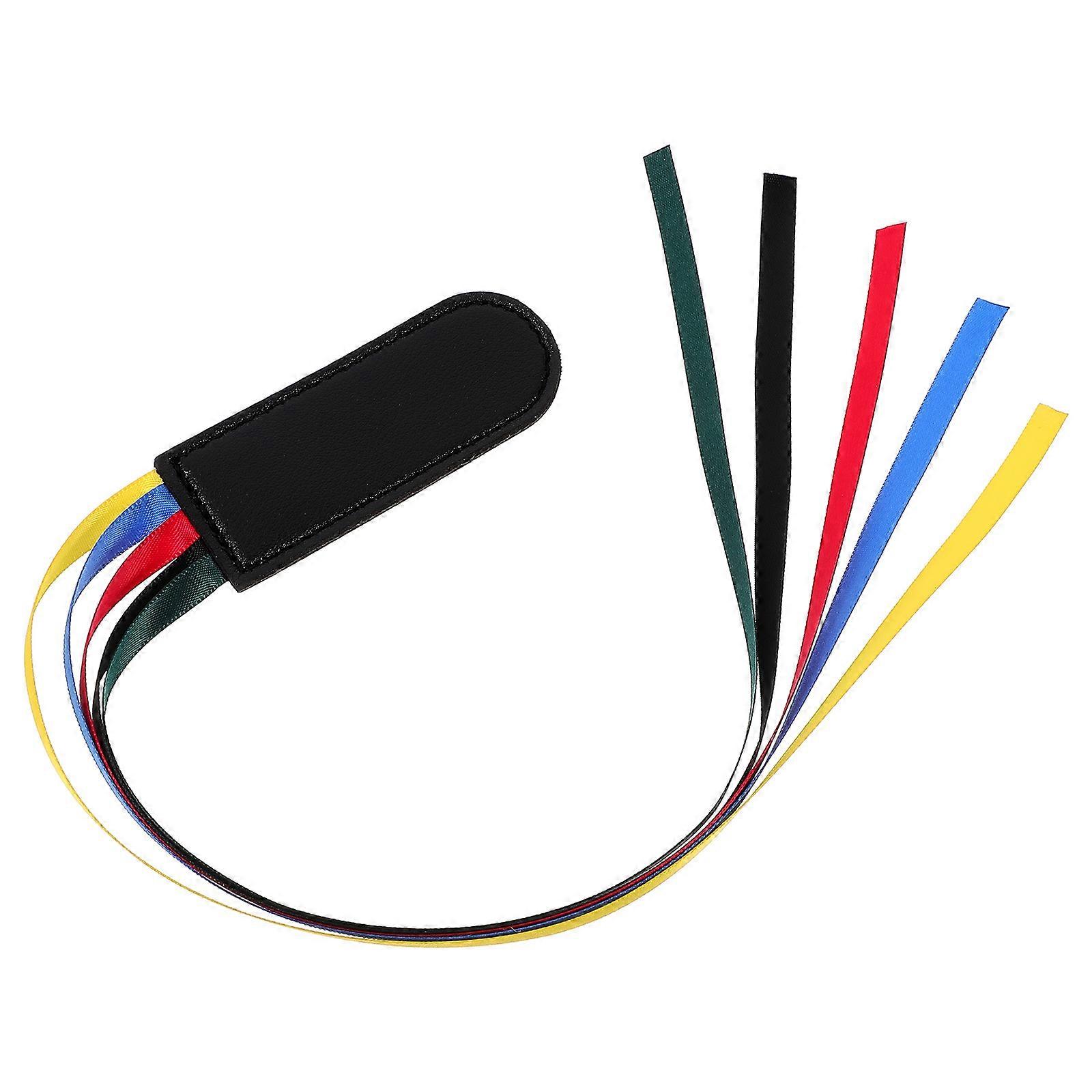 Decorative Ribbon Page Marker PU Bookmark with Tassel, Reusable Book Reading Mark for Students and Teachers, Compact Lightweight Design for Easy