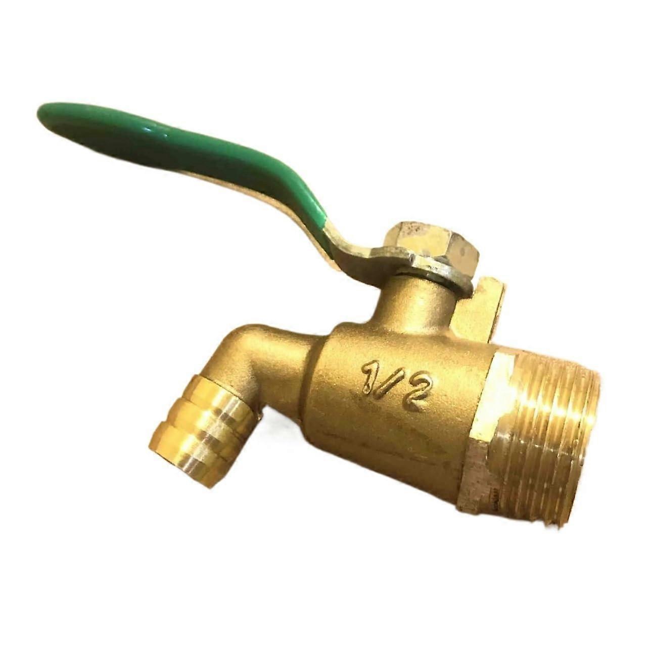 CZAOINCU 1/2' Male Thread Connection SmallType Water Tap Brass One Handle Faucet Cock for TeaFurnace Water Boiler
