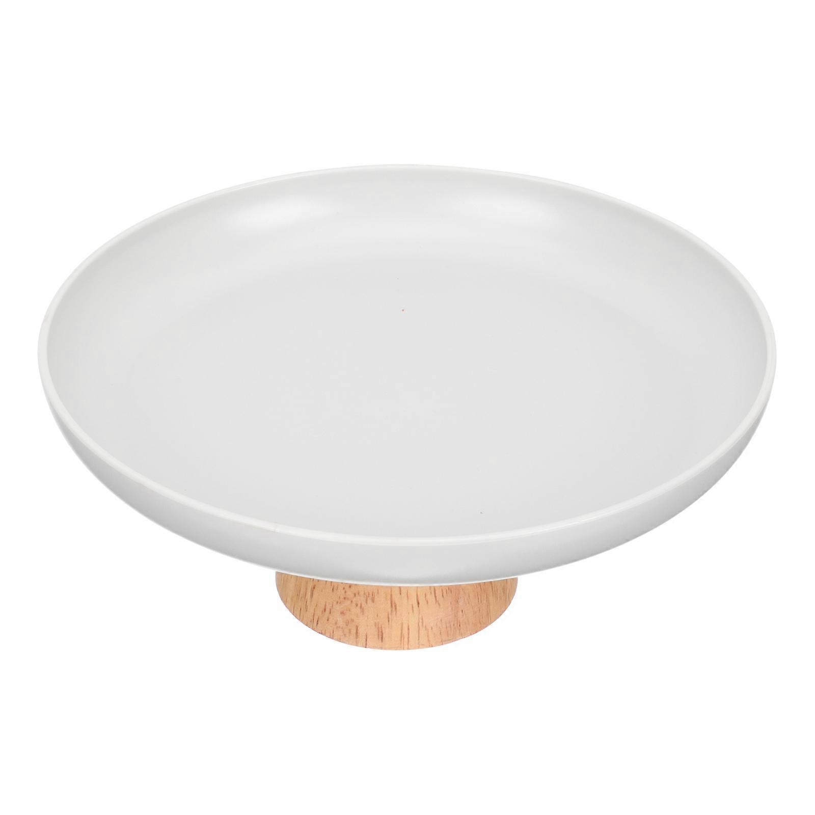 Stand For Cake Footed Cake Tray Synthetic Material For Parties Grey 20X20CM Storage 1Pcs