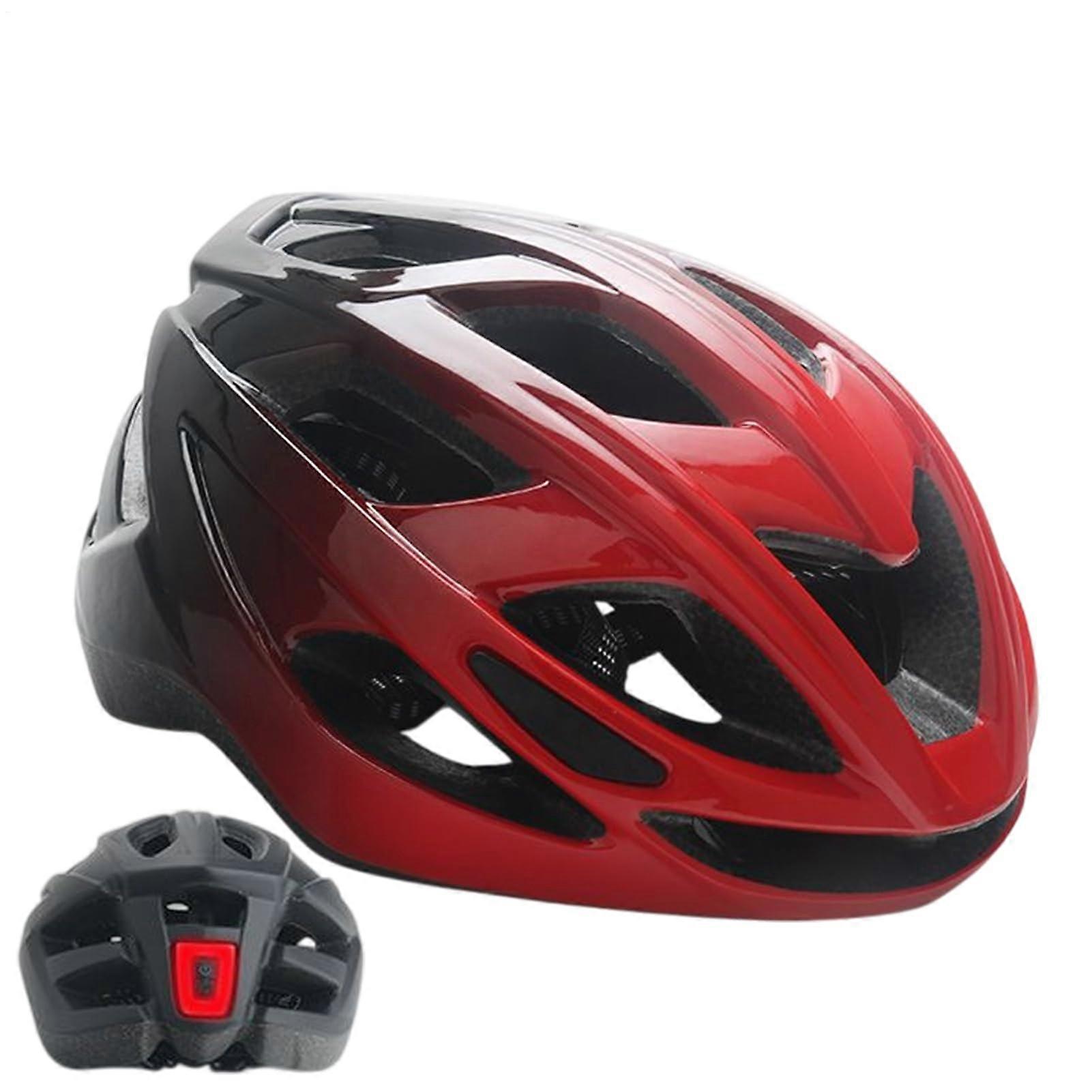 Bike Helmet for Adults Lightweight Road MTB Scooter Helmet With USB Rechargeable Lights, Adjustable Size M/L