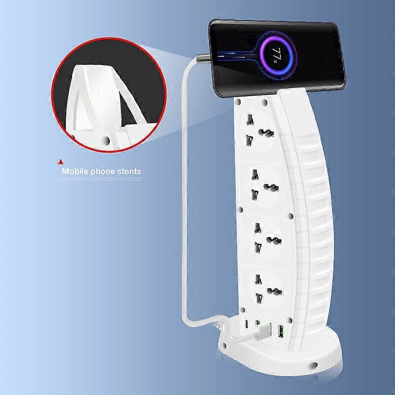 2M Extension Tower 8 Outlets with USB-A & USB-C Port for Efficient Space Saving