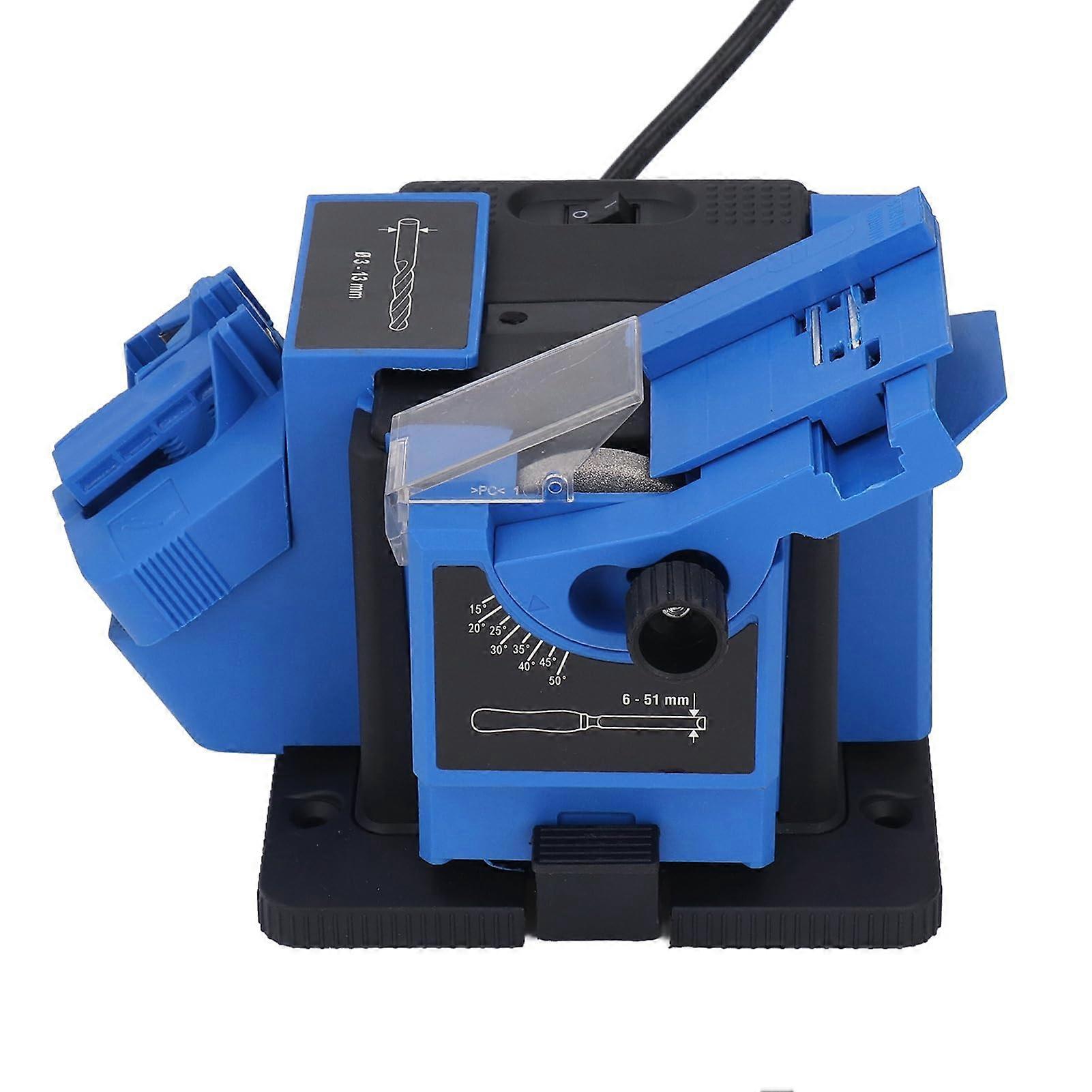 Electric Knife Sharpener 65W, Adjustable 3-13mm Drill Sizes, Multifunctional Grinding Machine EU 220V