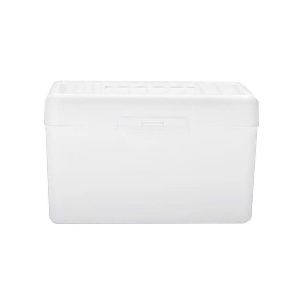 Stackable Flip Top 3 x 5 Index Card Box Holder, Desktop Storage Box with Card Capacity, 14.5*8.5*9cm