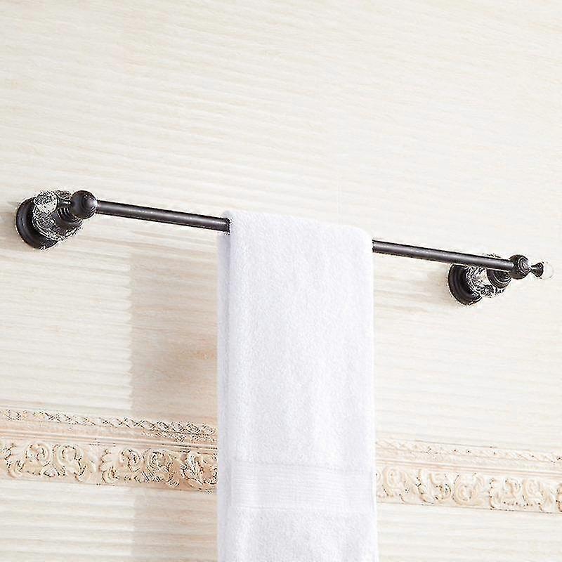 Antique Gold Towel Rack - Diamond and Crystal Holder from 30 to 60cm