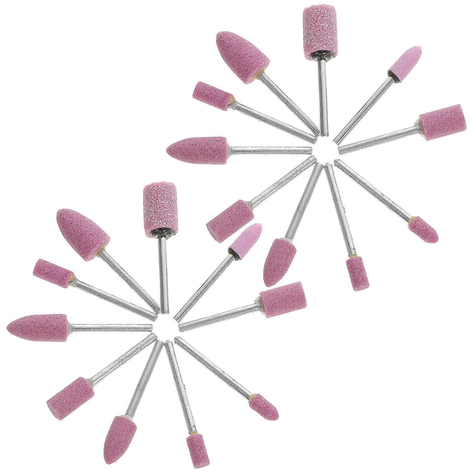 20pcs Grinding Stone Wheel for Rotary Tool Sanding Polishing Abrasive Bits Compatible with Die Grinders Lightweight Efficient