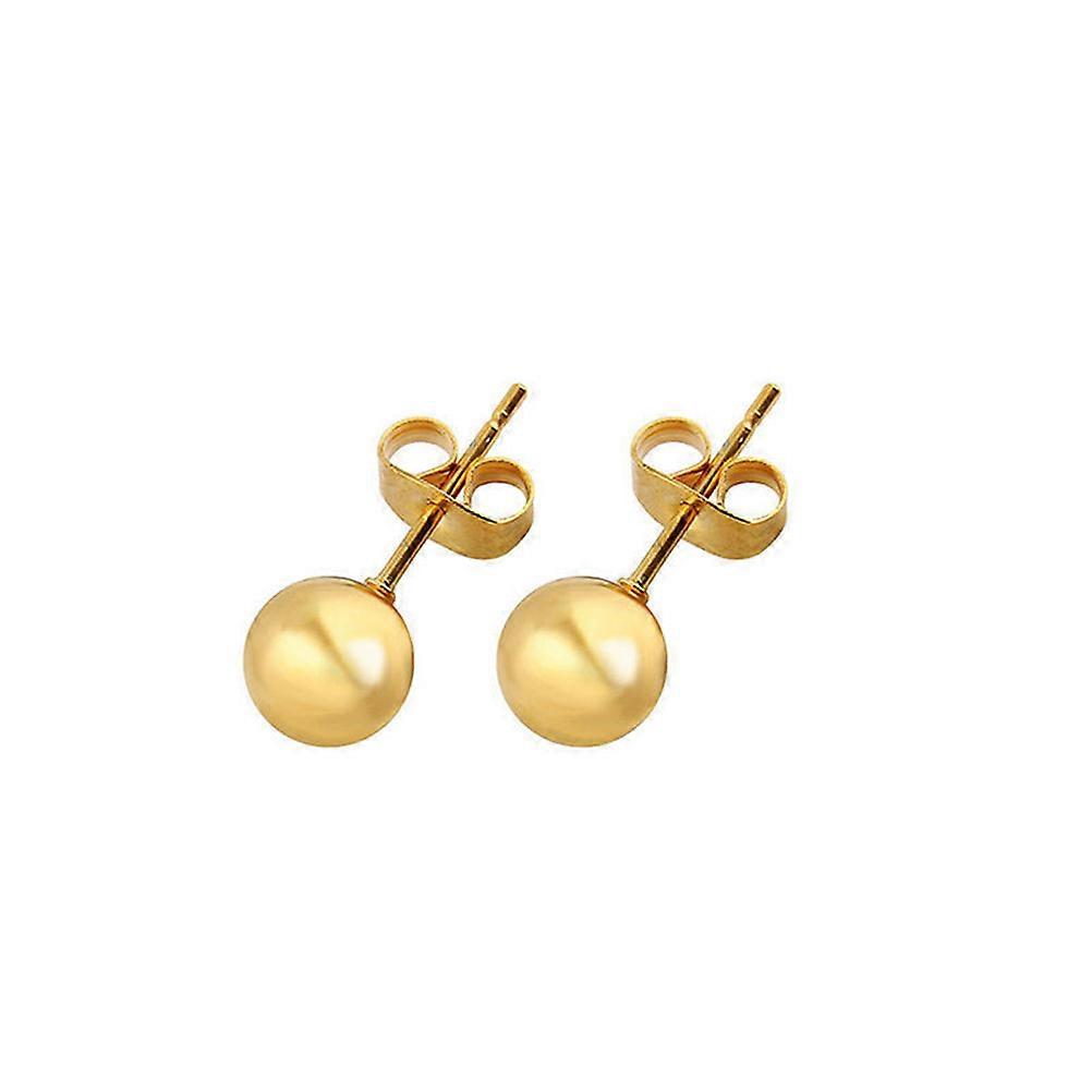 Dot Earringsset Earring Set Random Color 4mm Trendy Stud Men Earrings 6 Pairs