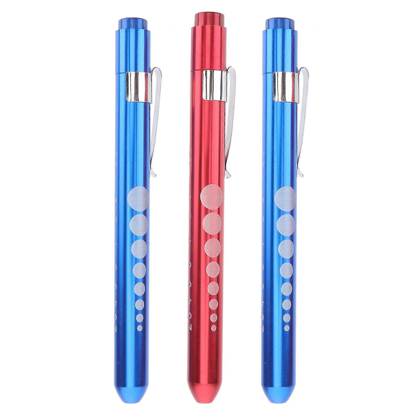 Pen Light Torch Portable Led Light Gauge Diagnostic Tool Nurses 3Pcs