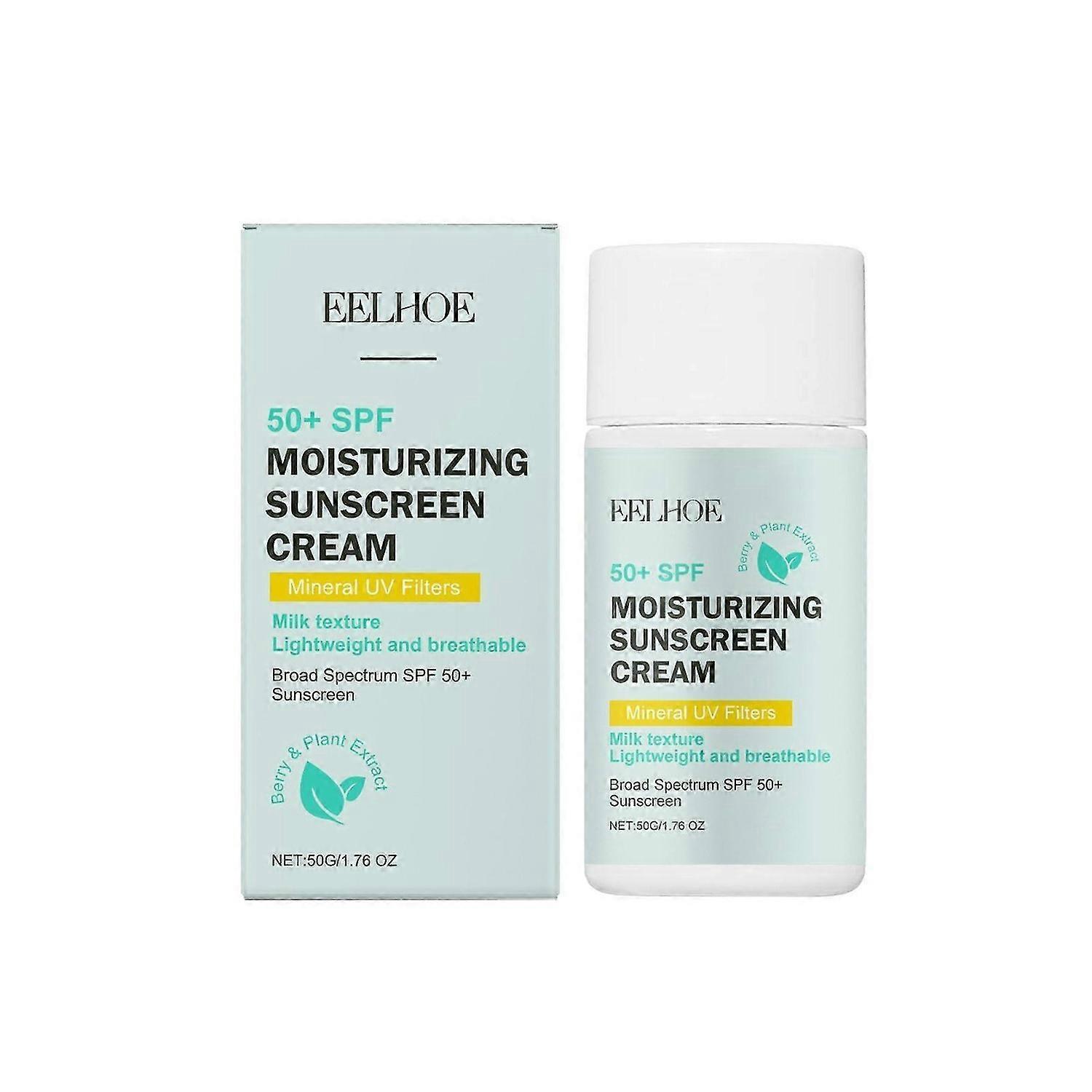 Moisturizing Sunscreen SPF 50+, High UV Protection, Mineral Sunscreen, Broad Spectrum SPF 50+ Sunscr