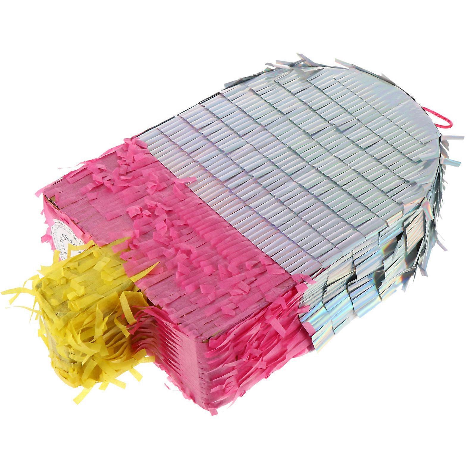 Popsicle Shape Piñata for Birthday Parties, Celebrations, and Festivals – Fun Party Entertainment, Random Color