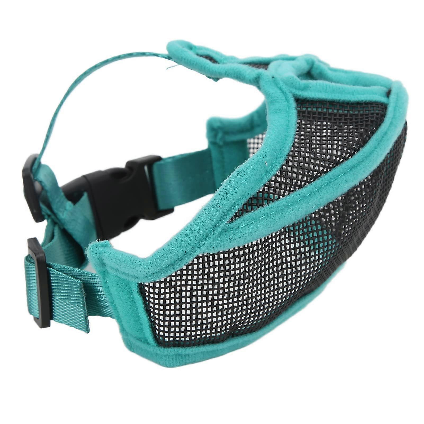 Breathable Mesh Muzzle for Short-Snout Dogs - Size L - Bite-Guard Muzzle for Pets, Short-Nosed Breeds