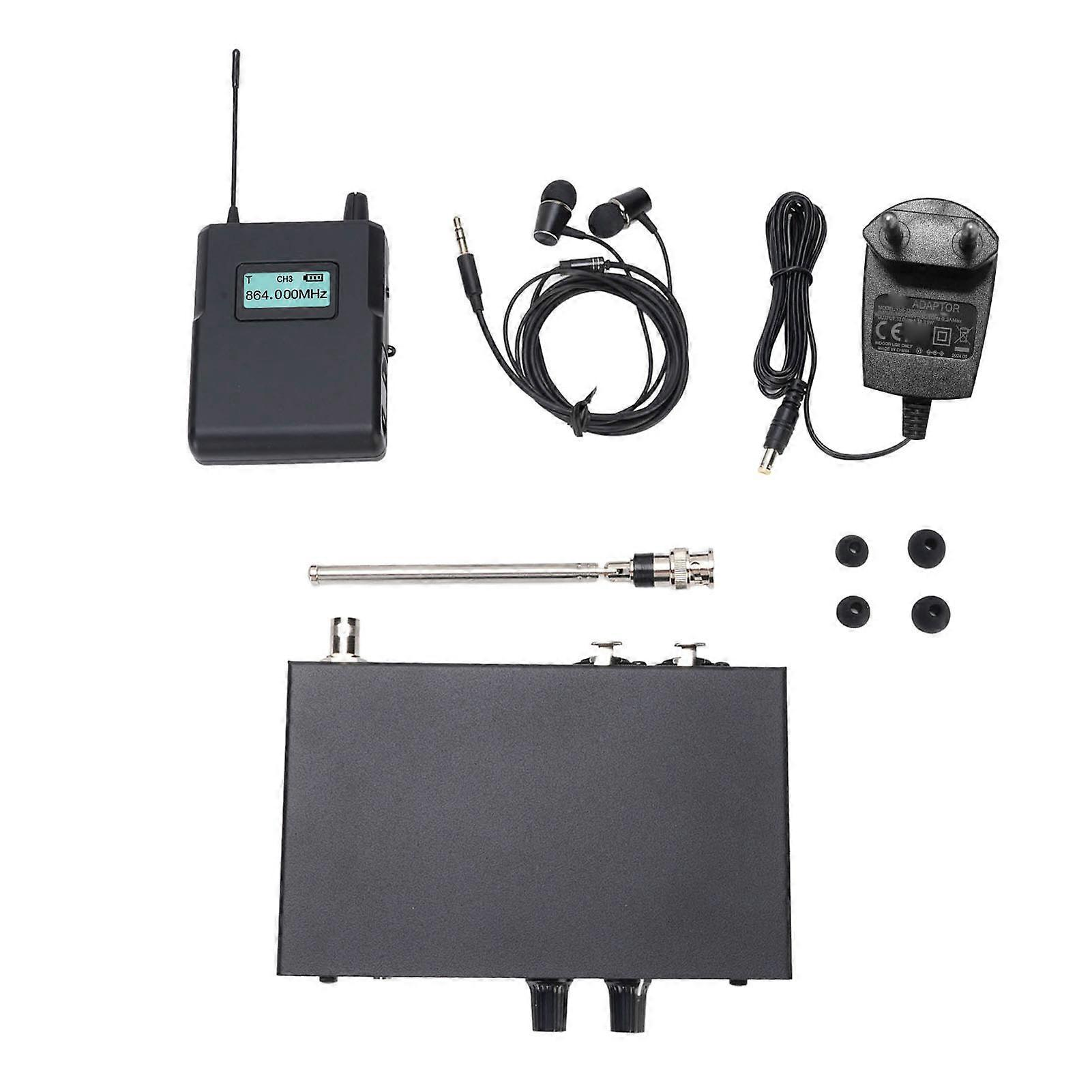 Professional Stereo Wireless IEM System 863-865MHz for Studio and Live Performance EU Plug