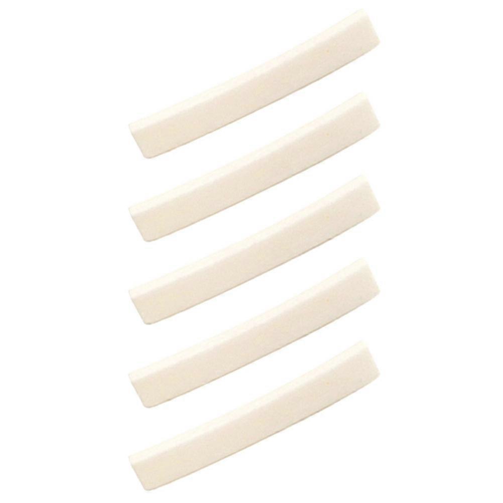 5pcs Bone Nut Blanks for Electric Guitar Replacement – Durable Ox Bone Material, Fit for Vintage Instruments, Guitar Accessories for Guitarists