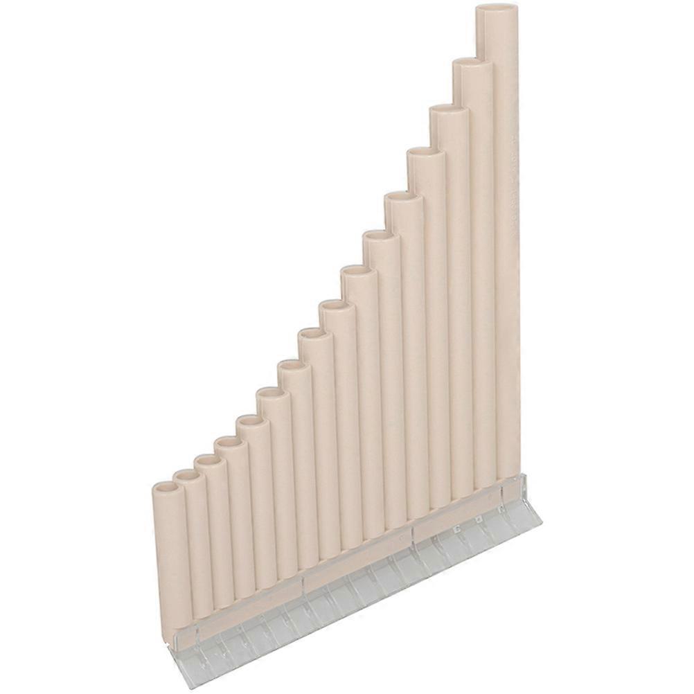 C Key Panpipes Instrument 16 Pipe Flute Musical Instruments Portable Easy to Store Fixed-Angle Mouthpiece 1 Set