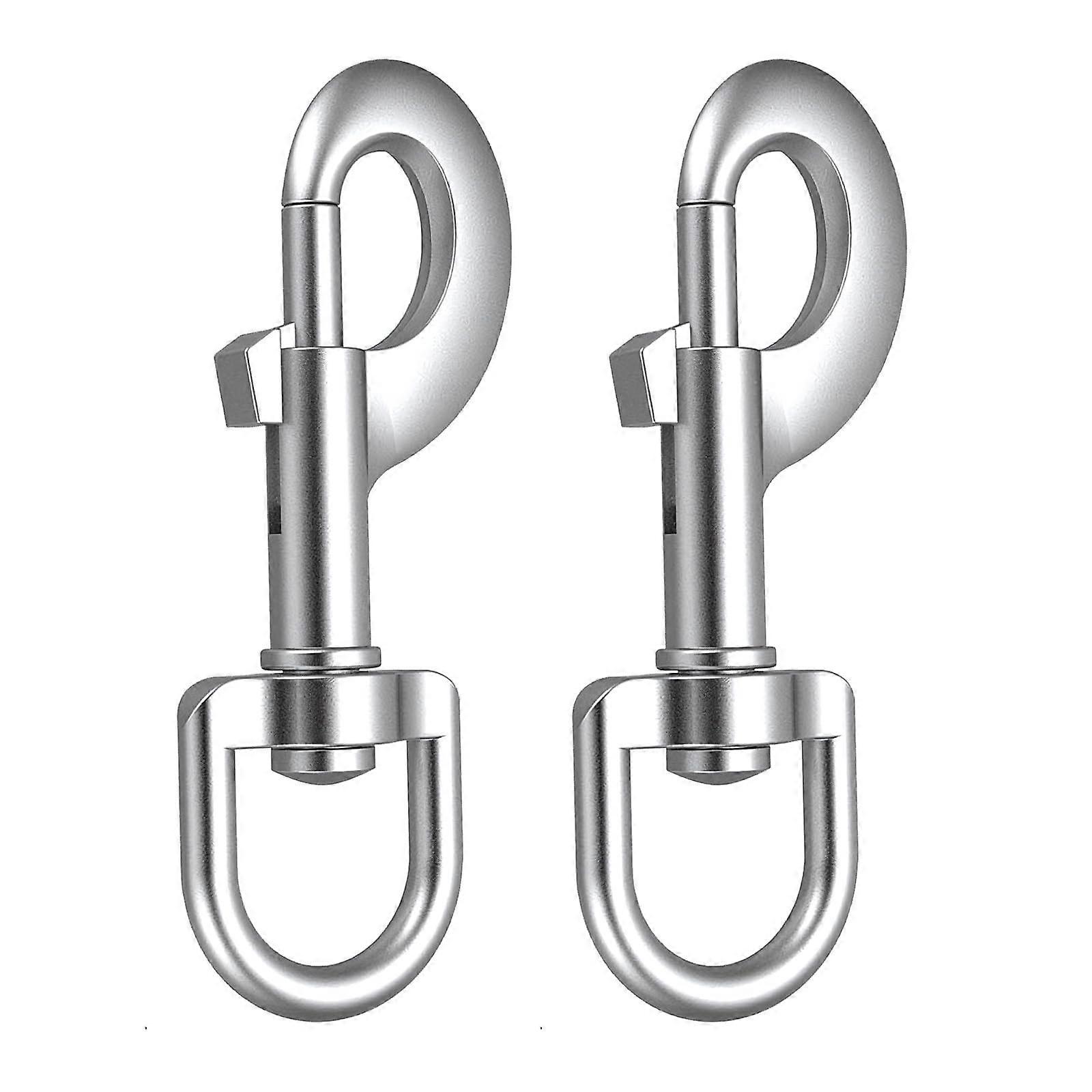 Strong Hiking Buckle Hook, Hiking Buckle Hook with Swivel, Hiking Buckle for Dog Collar, Alloy Steel for Keys and Other Items (Set of 2)