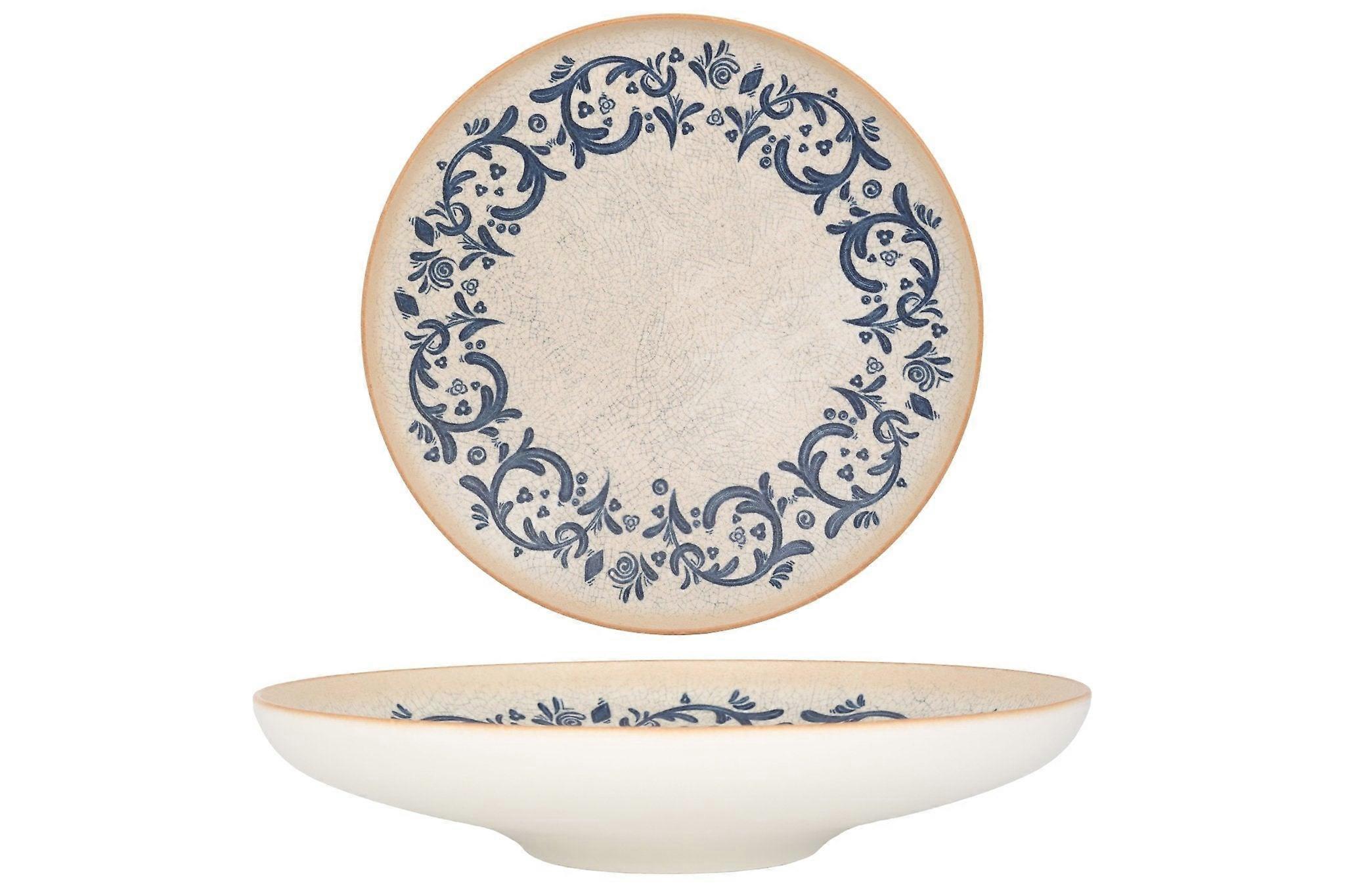 ボンナ ディーププレート - ウィーン - 磁器 - 25 cm (1300cc) - 6個セット