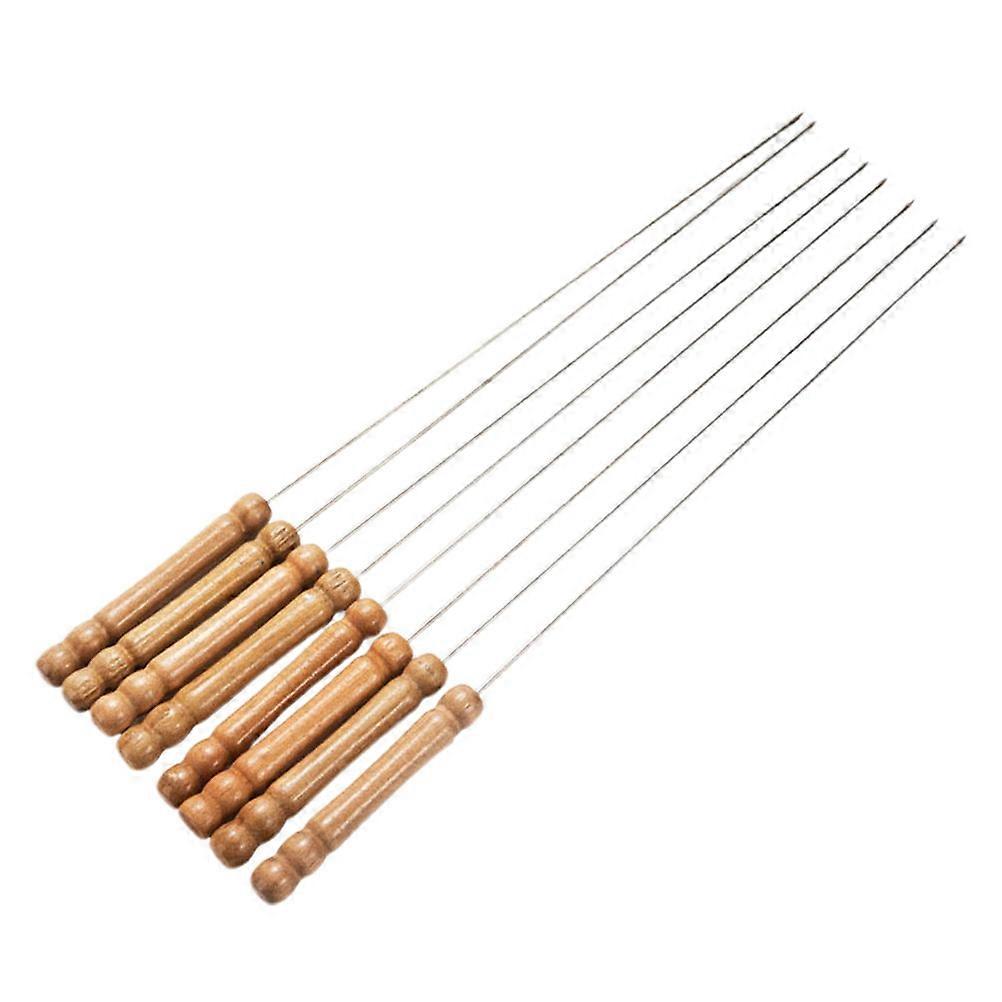 Stainless Steel Bbq Sticks Kabob Skewers For Grilling Safe For Party 12Pcs