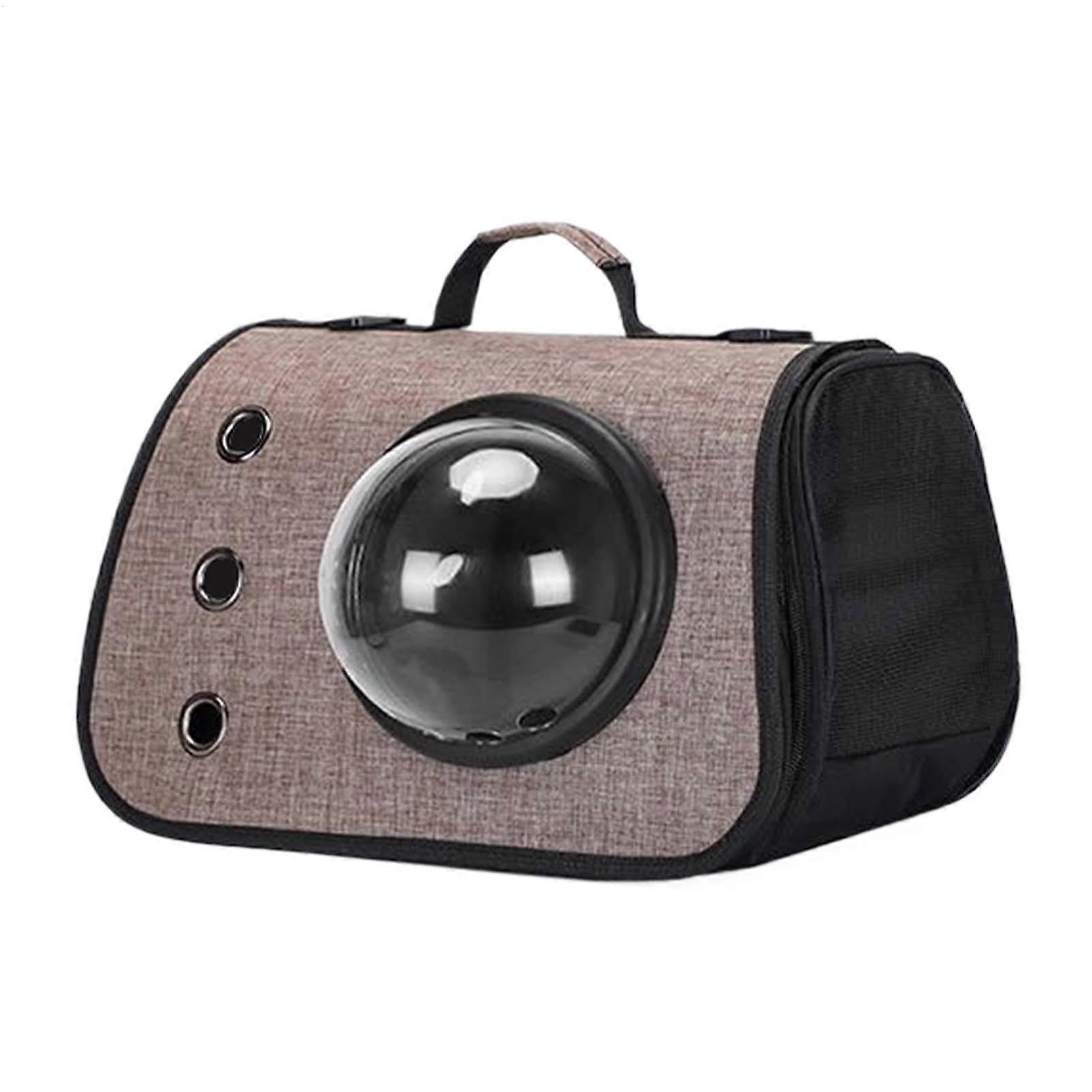 Cat Bag Carrier, Travel Transport Puppy Carrier Breathable, Foldable Case with Window, 15.75x10.63x9.84 Inches gray