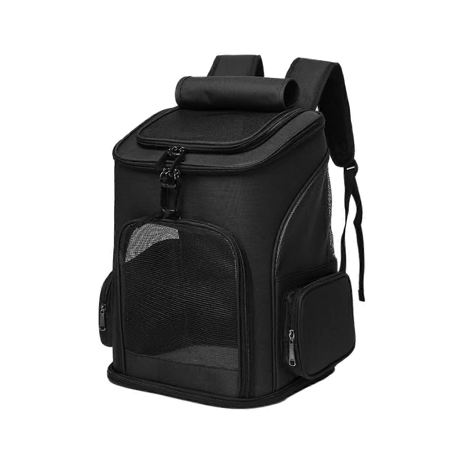 Large portable, extendable, foldable cat carrier – ventilated sling for vet visits, travel, daily use