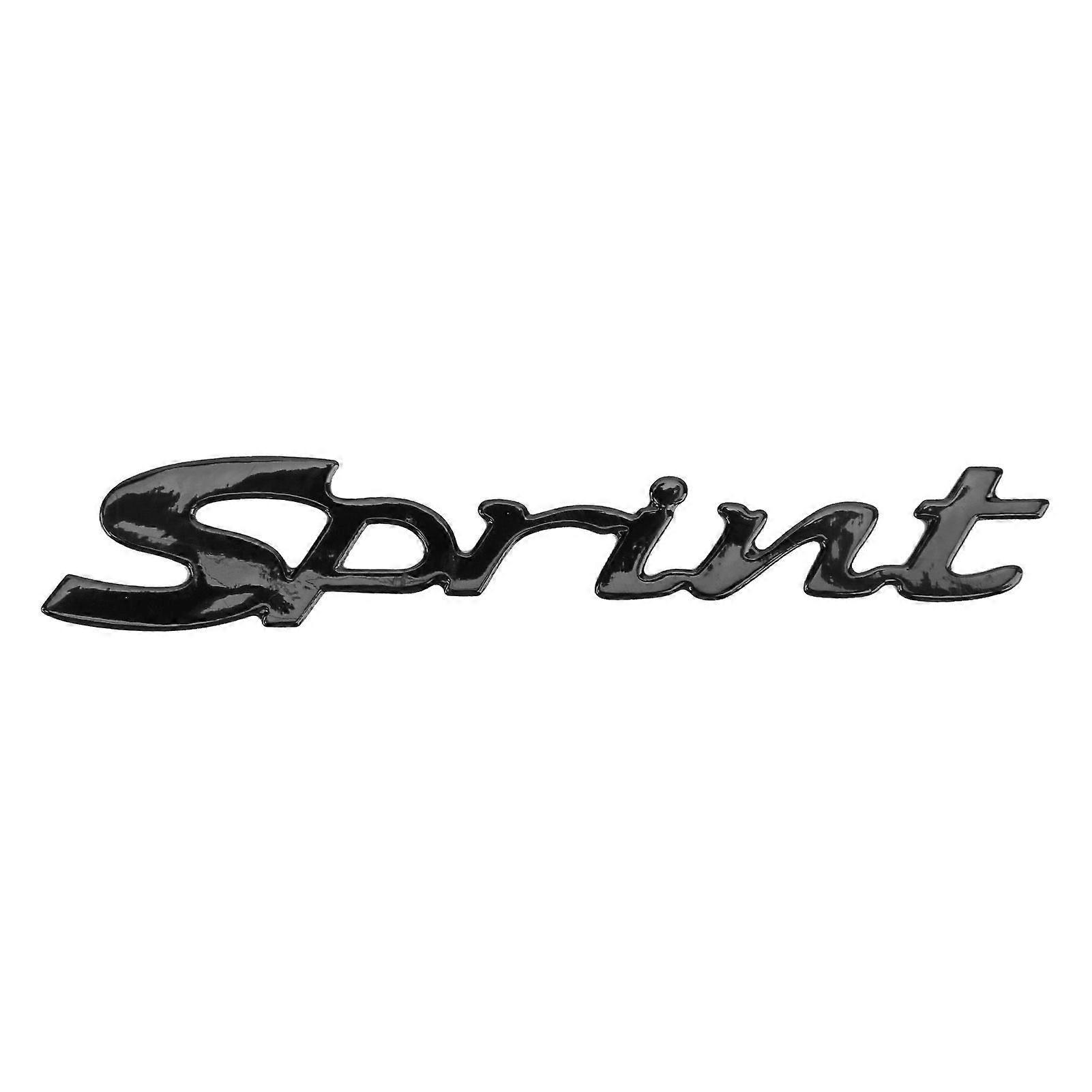Car Emblem Decal 3?Dimensional Side Fender Rear Trunk Soft Plastic Modification UniversalBlack