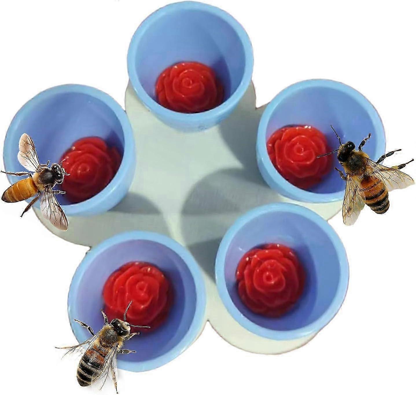 Bee Cups, Bee Insect Drinking Cup, Bee Cups for Garden, Bee Drinking Cups for Garden, Colorful Bee Cups for Thirsty Bees