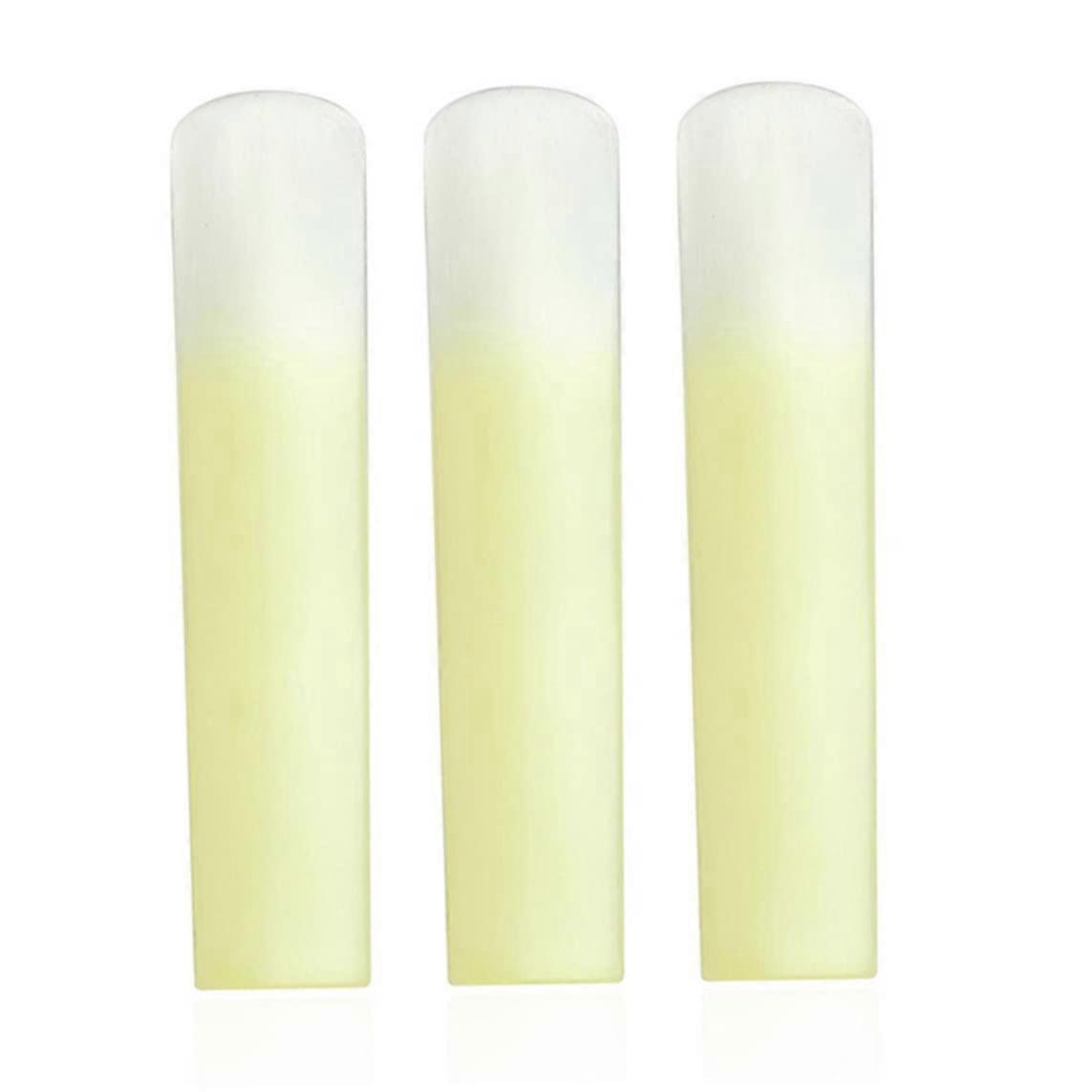 Soprano Saxophone Reed Synthetic Resin 1.5 Strength with Plastic Cover 3pcs Saxophone