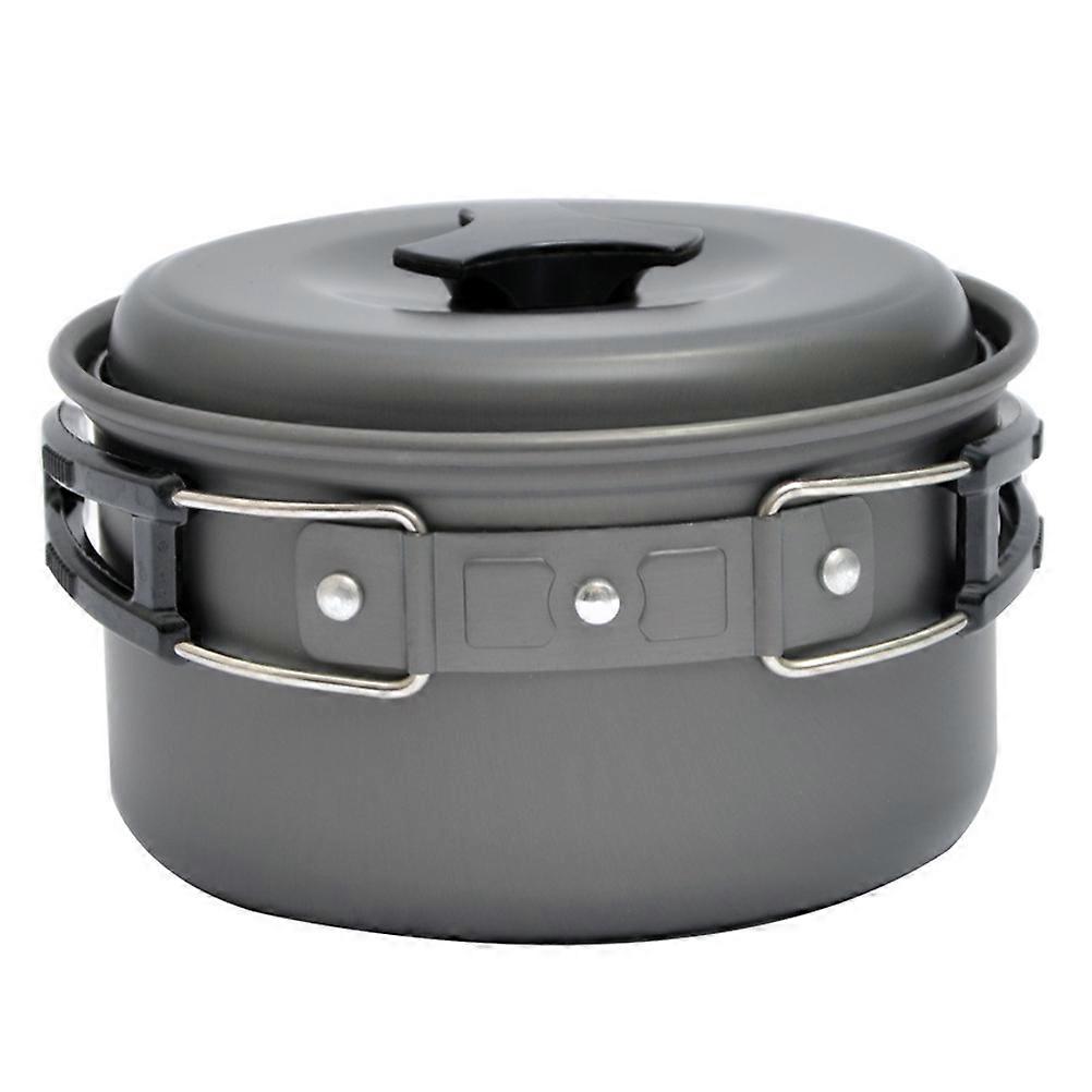 Cooking Pot Camping Kitchen Utensils Set Foldable Pot Rectangular Shape Aluminum Material 1Set