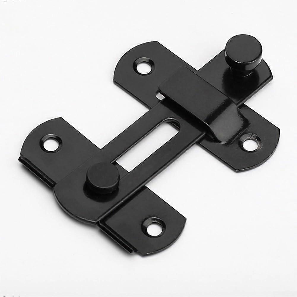 Stainless Steel Door Flap and Latch Strong and Reliable for Barn Doors and Sliding Doors (Black)