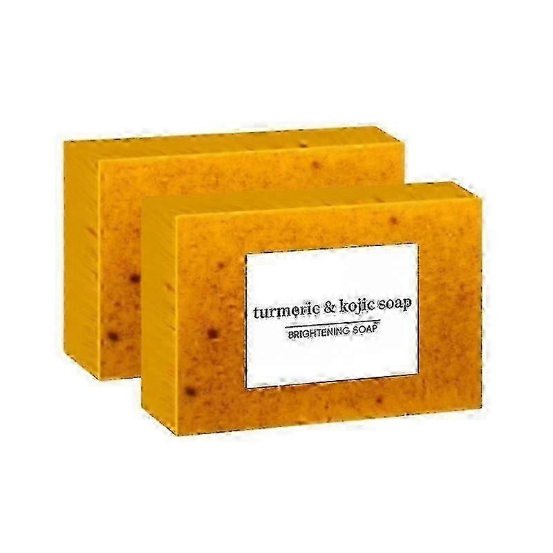 2x Lemon Turmeric Kojic Acid Soap Bar Turmeric Face And Control Acne Soap Body Whitening Body Care Oil Removal Skin Care Soap
