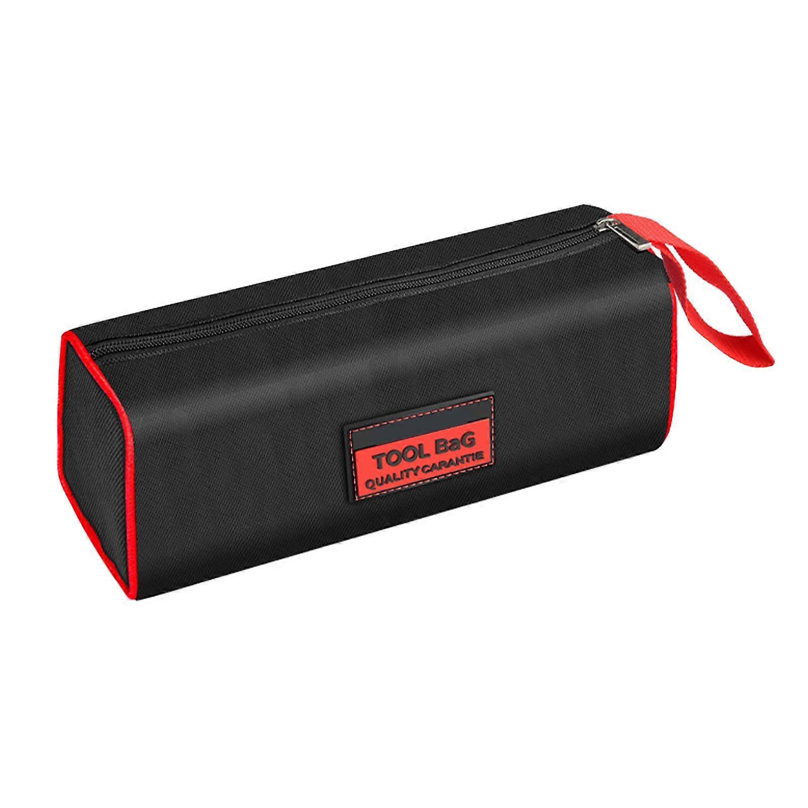 Tool Bag Canvas Multi Compartments Wear Resistant Strong Handle Portable Tools Organizer for Electrician Single Layer XL