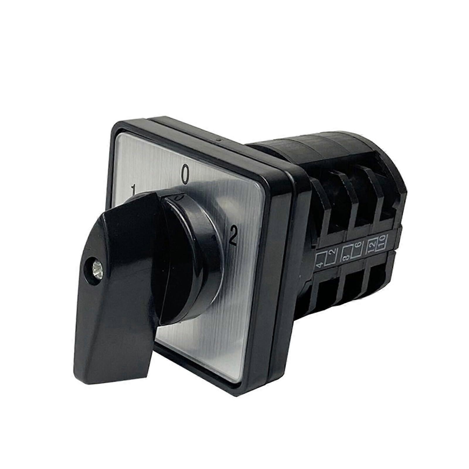 LW8-10/3 Manual Switch Rotary Cam Switch Three-Pole 10A 12-Port Splitter Contacts Breaker 1 Piece Manual Off Auto