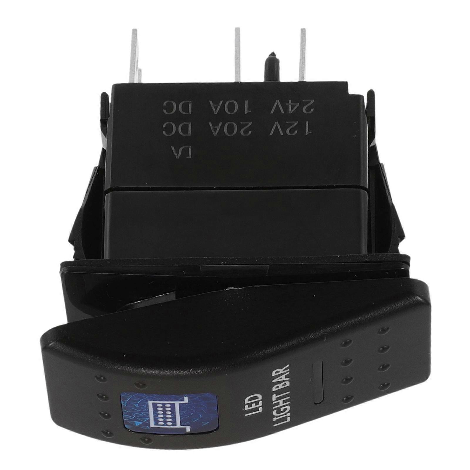 Marine Rocker Switch for Car Use Black PPA Material 12v24v Versatile On Off Switch