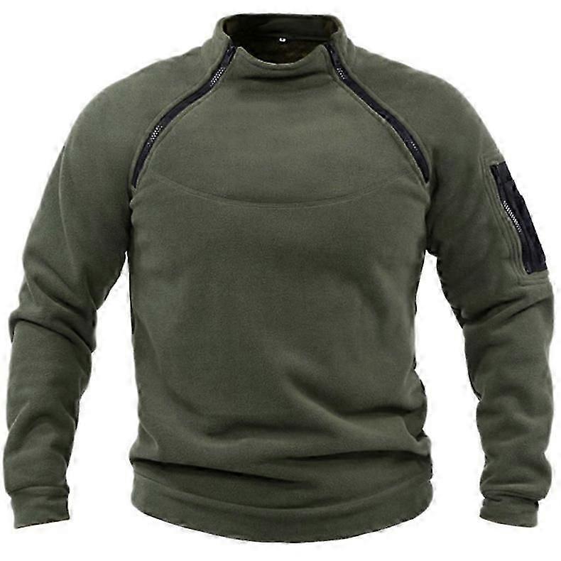 Men's Velvet Hunting Tactical Jacket, Warm And Breathable Outdoor Training Clothing--uki