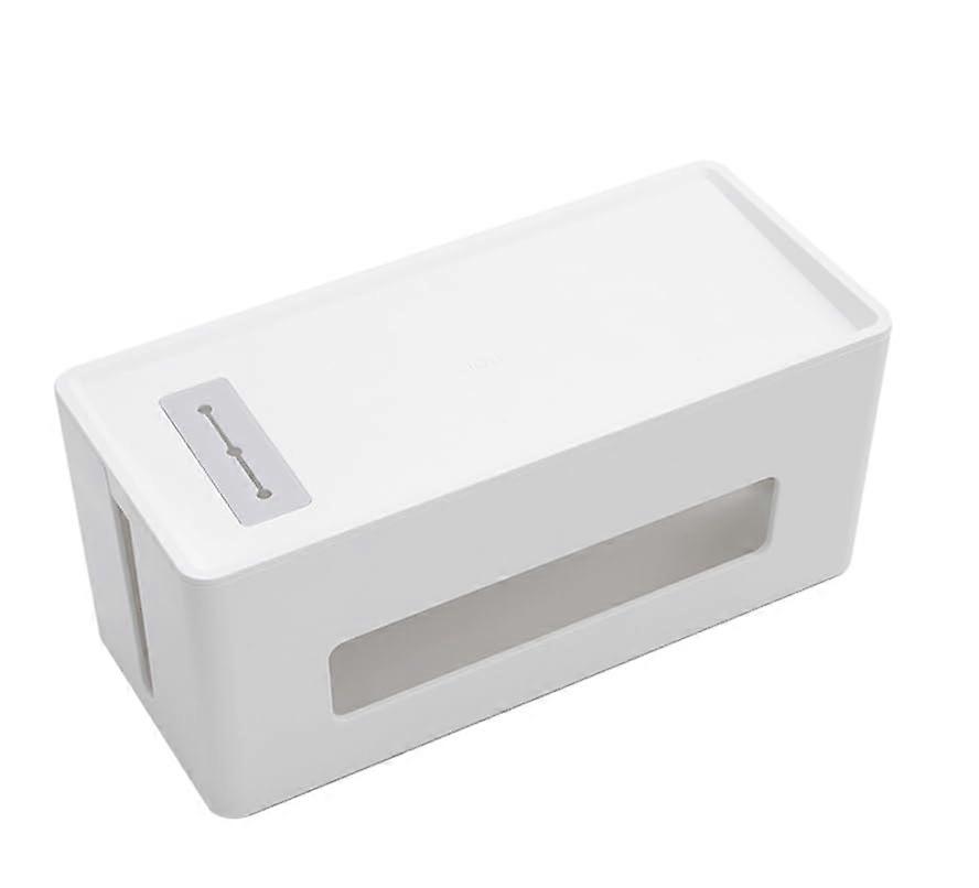 Kabel Management Box, ABS Cable Organizer Box for Power Strips, Multi-Size Options, White, 305x130x130mm