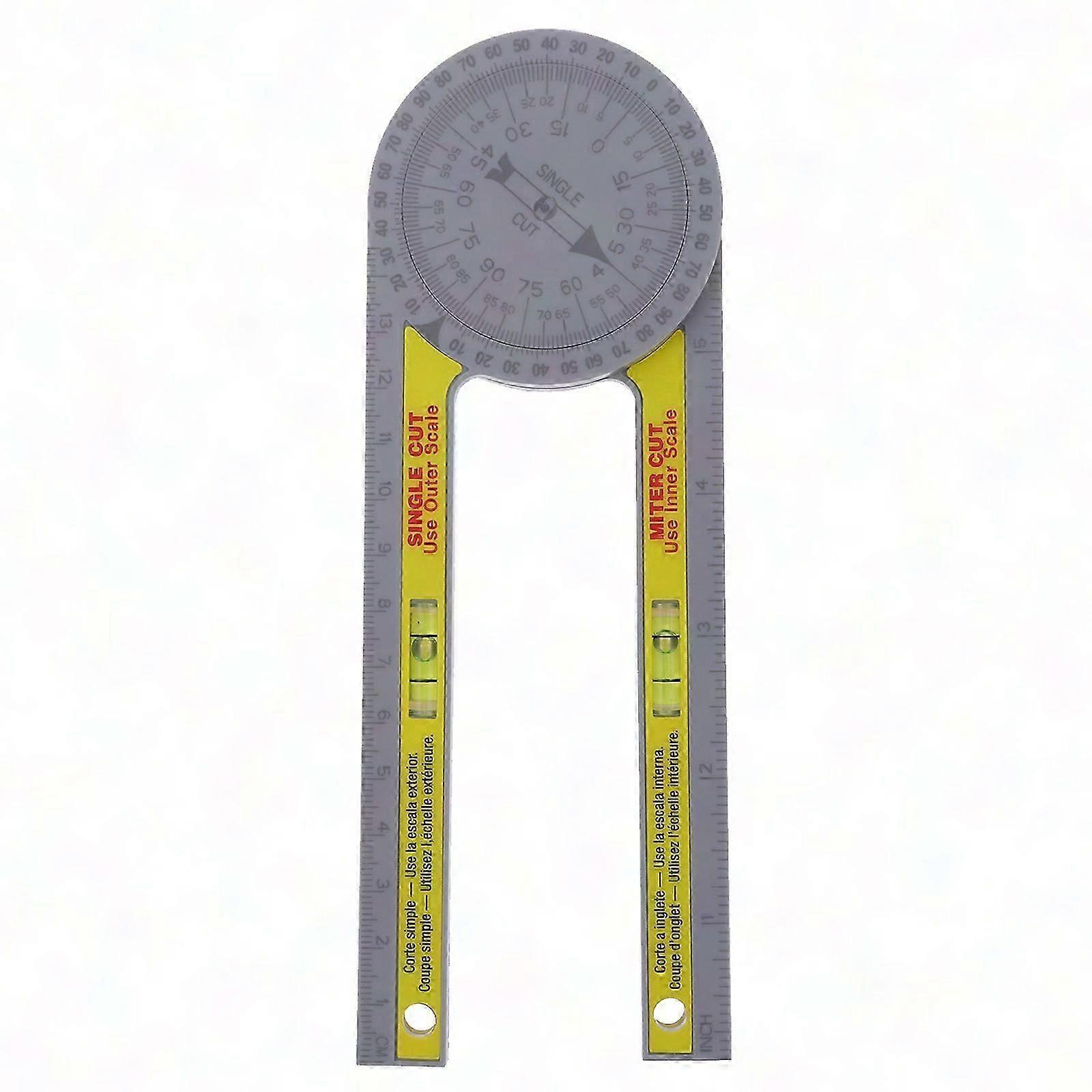 Plastic Miter Protractor Angle Finder Precision Angle Measuring Ruler Tool