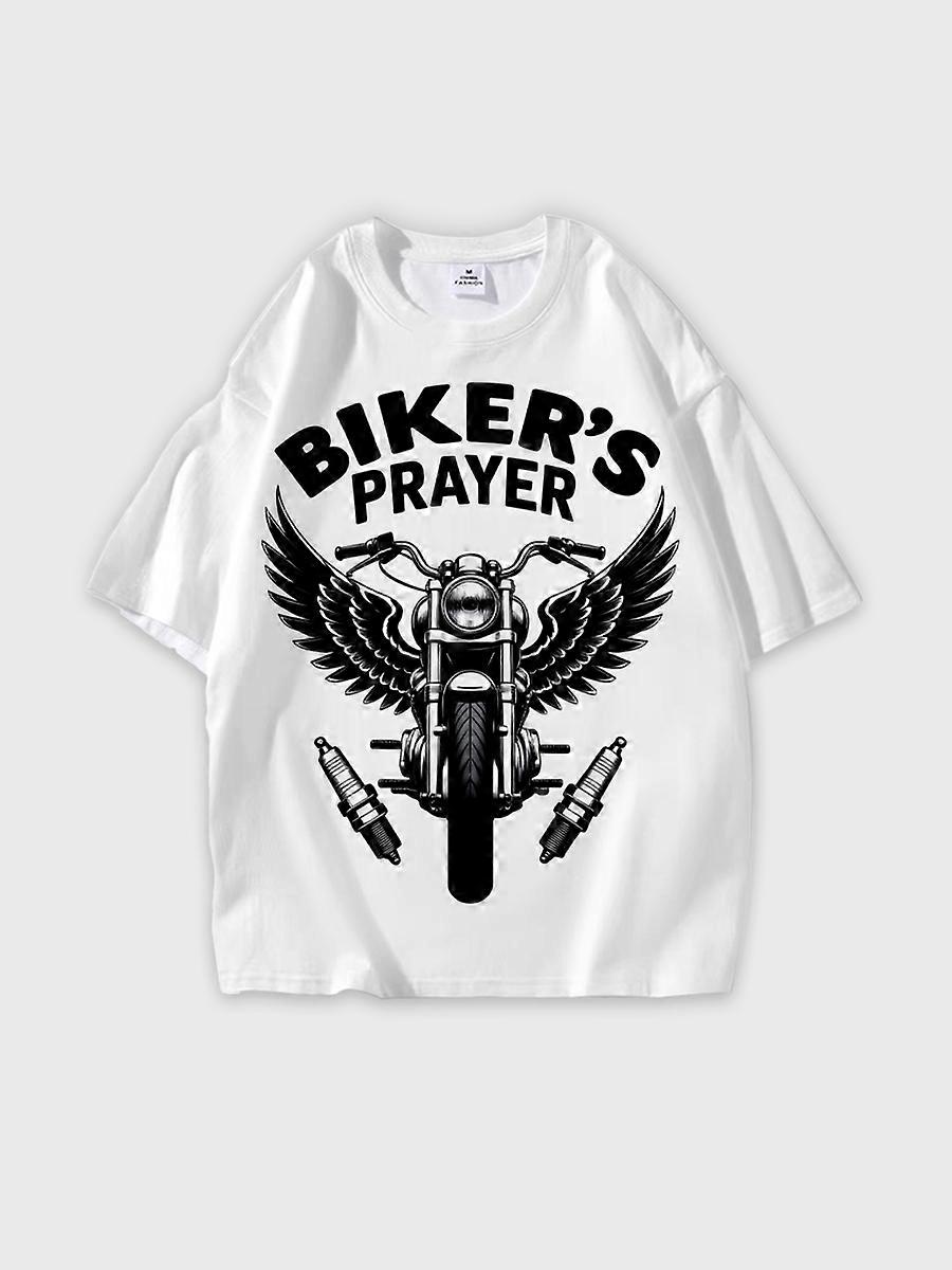 T-shirt round neck Pattern loose short sleeve E470