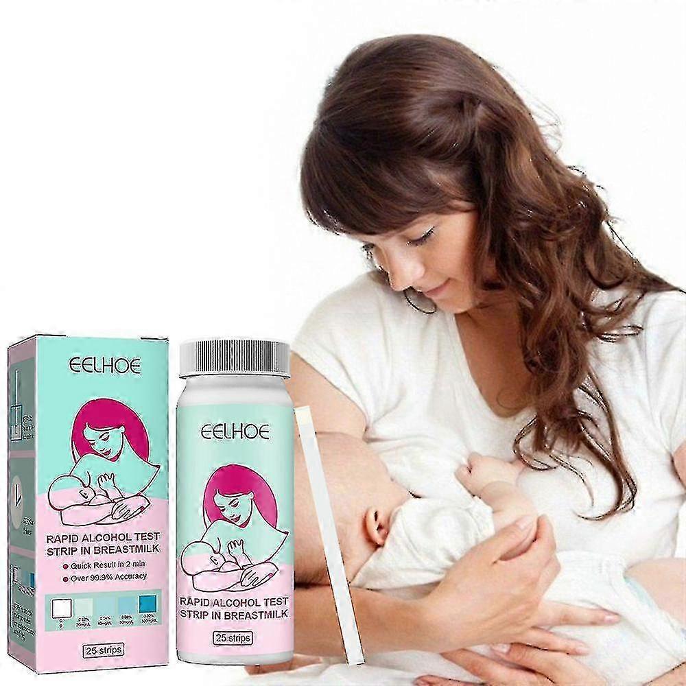 25x Breastmilk Alcohol Test Strips Home Breast Milk Testing Strips