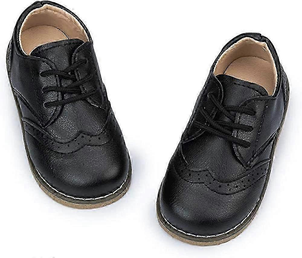 Boty na svatbu, kostel, školní uniformu pro chlapce a dívky - PU kožené šněrovací mokasíny a boty od MXBC