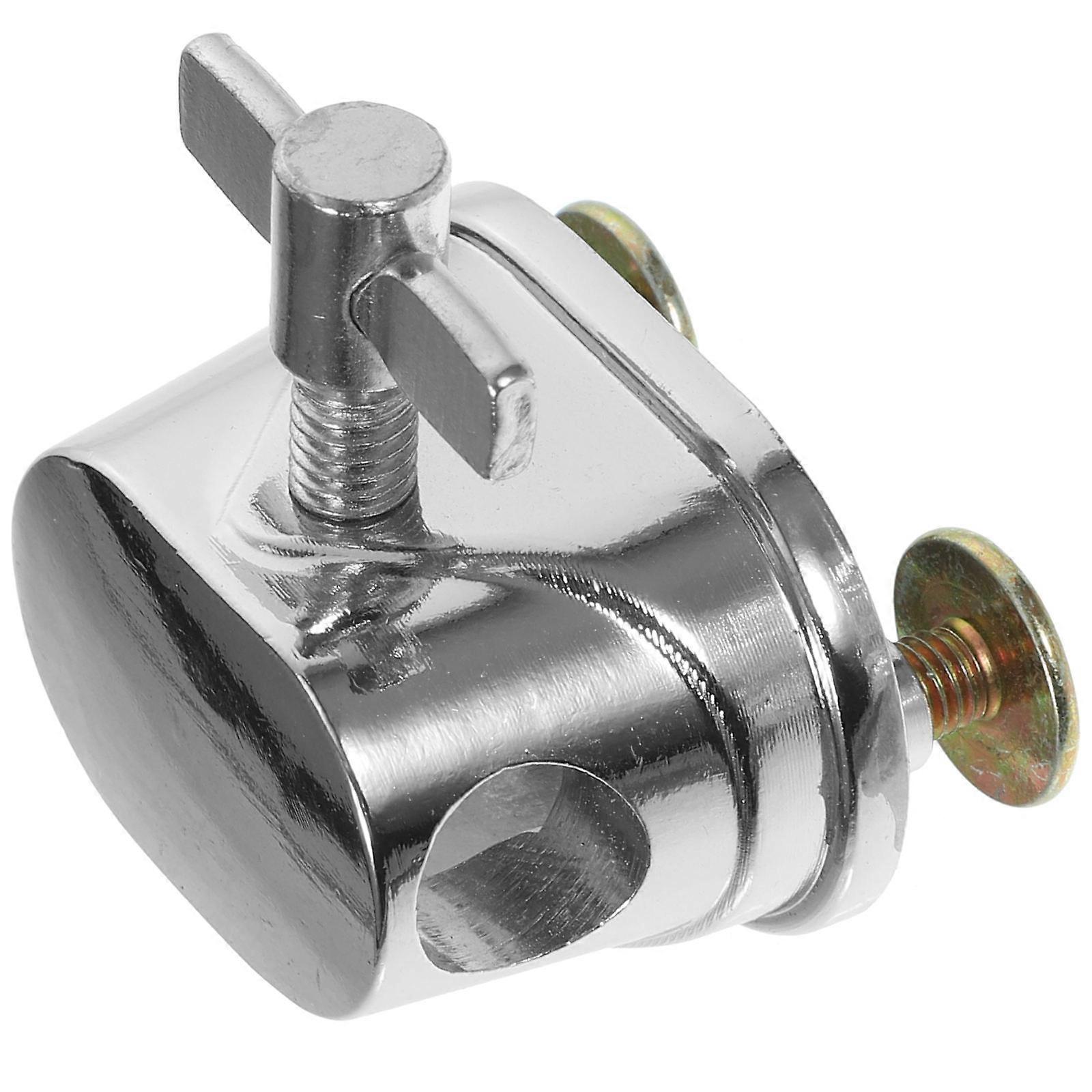 Drum Mount Bracket Tom Drum Kit Part Replacement Part Simple Design Silver 4.2x3.8cm 1Set