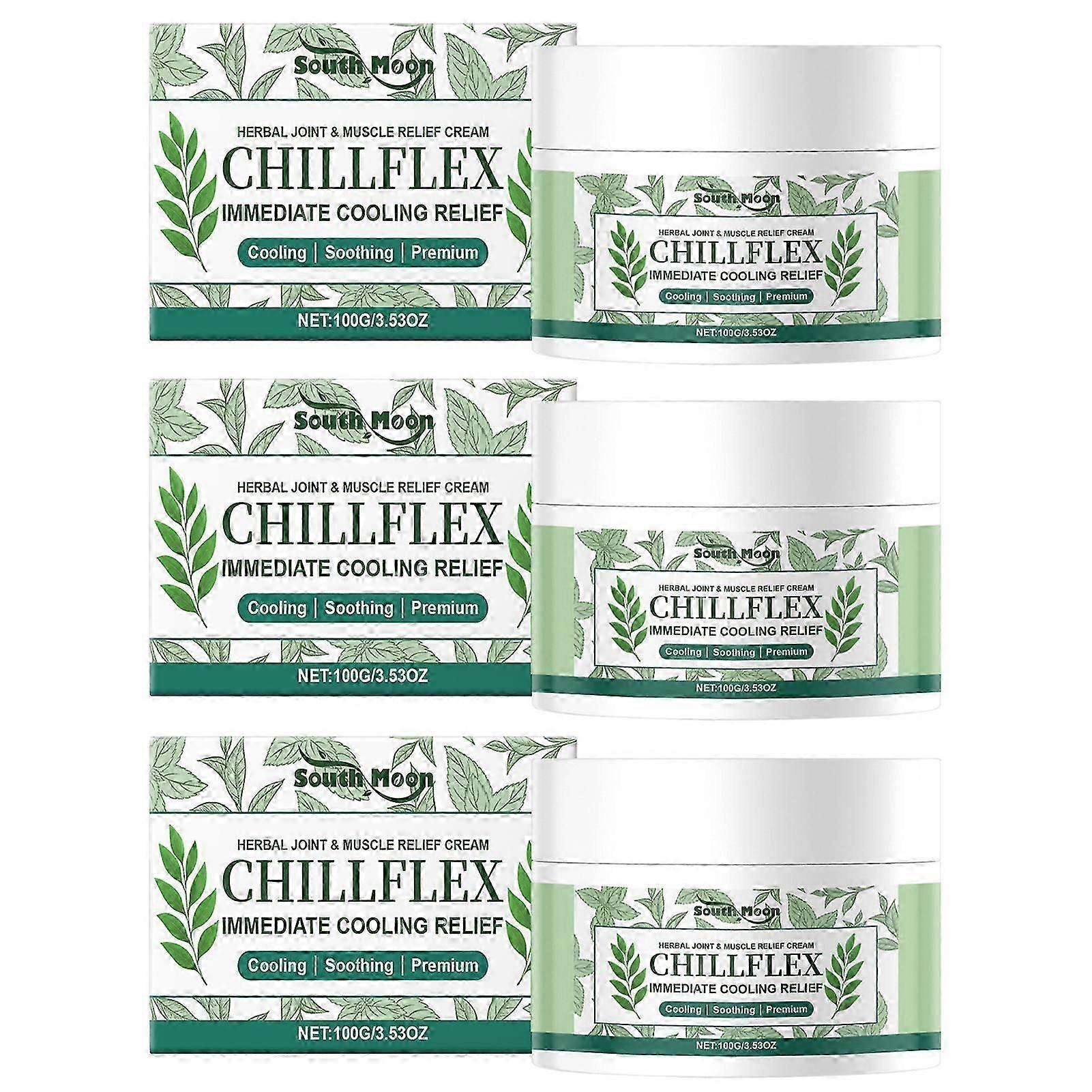 Herbal Joint & Muscle Relief Massage Cream CHILLFLEX Immediate Cooling Relief Soothing Cream for Joints and Muscles Discomforts