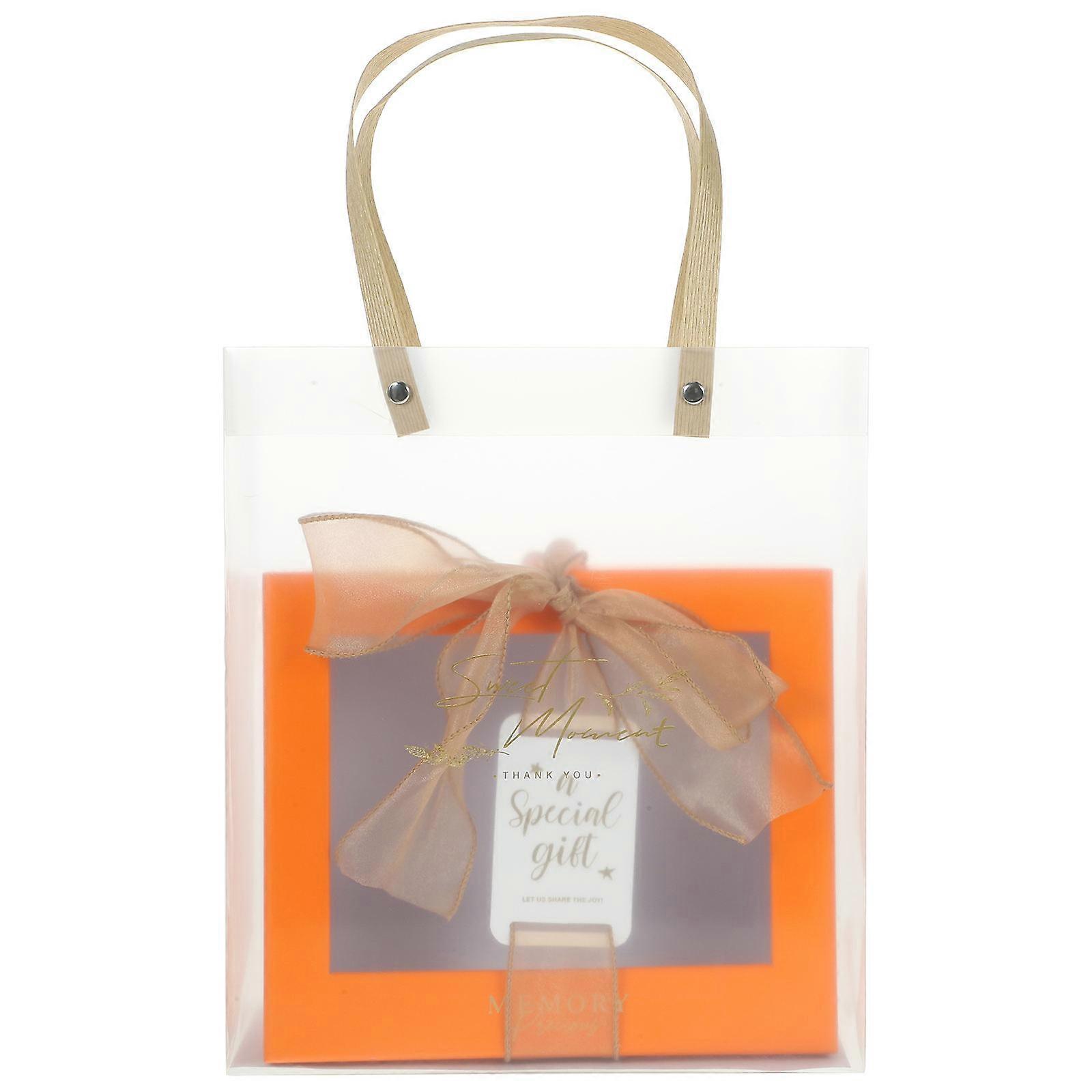 Packaging Box Elegant Wedding Favor Boxes Orange Material Chocolate Packaging 1Set