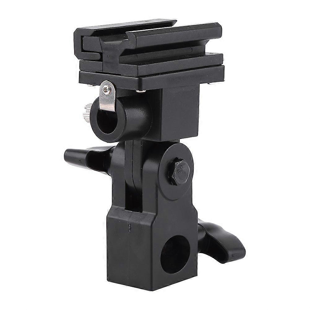 Hot Shoe Flash Umbrella Holder with Light Tripod Mount, High Angle Adjustment for Studio Photo and Video Equipment