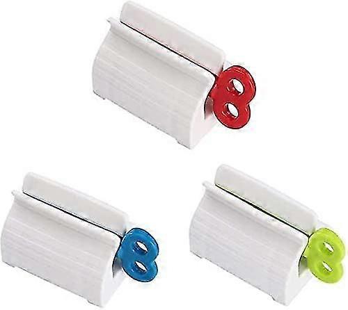 3-Pack Toothpaste Squeezer, Rolling Tube Squeezer Toothpaste Squeezer Holder Dispenser Rotating
